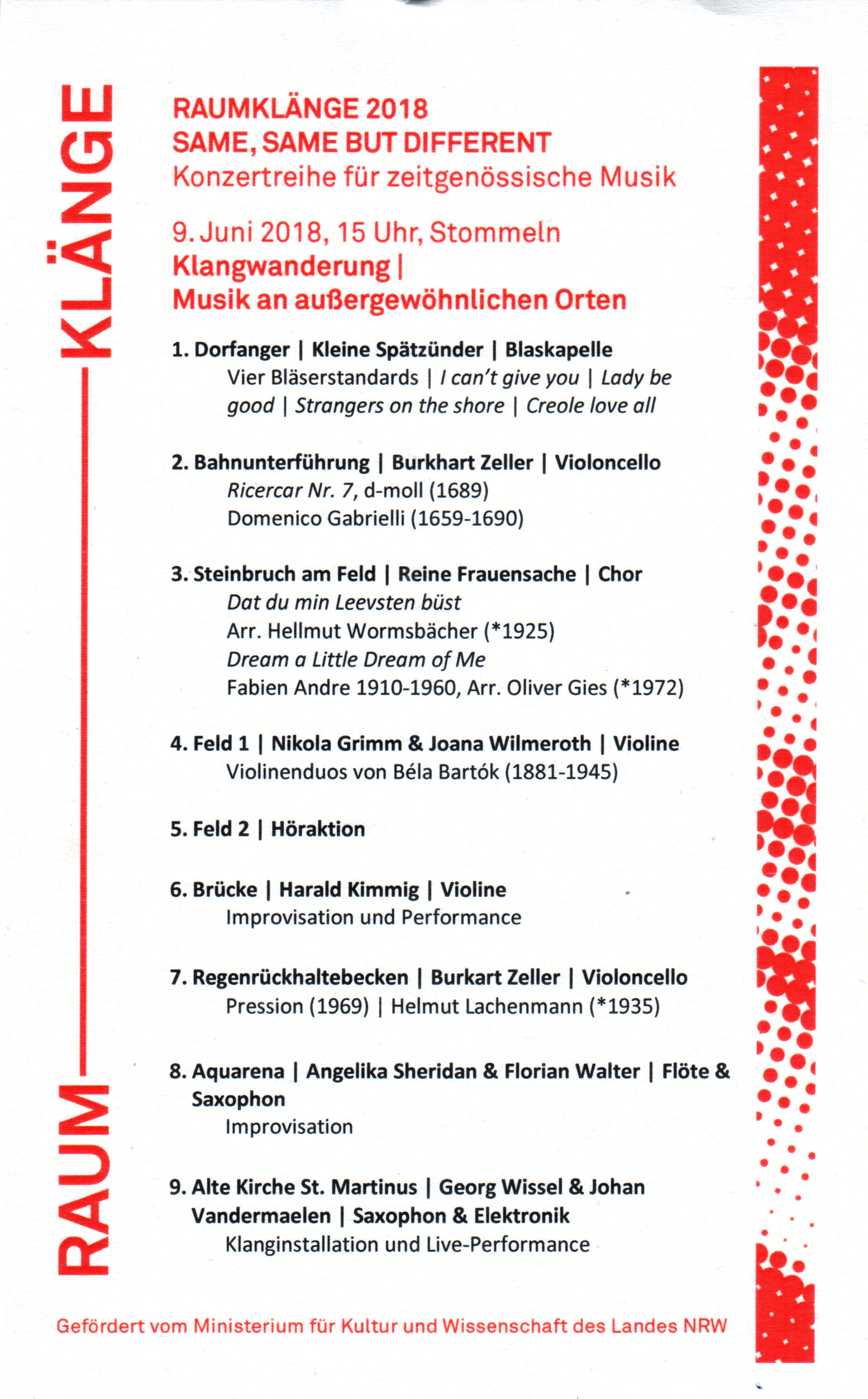 Programm Raumklänge