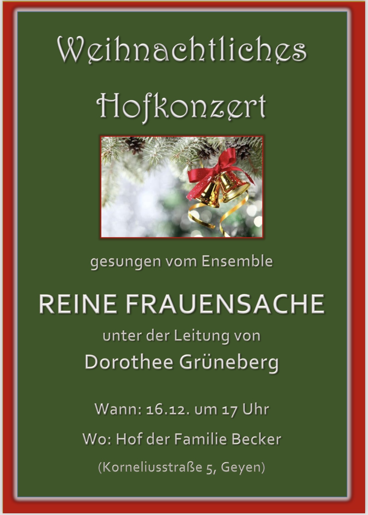 Weihnachtslieder Hofkonzert