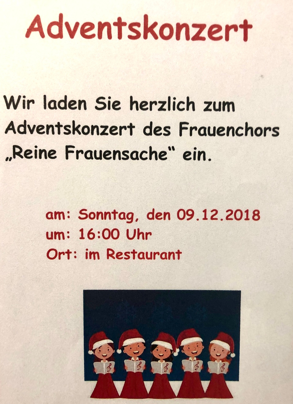 Plakat Adventsfeier