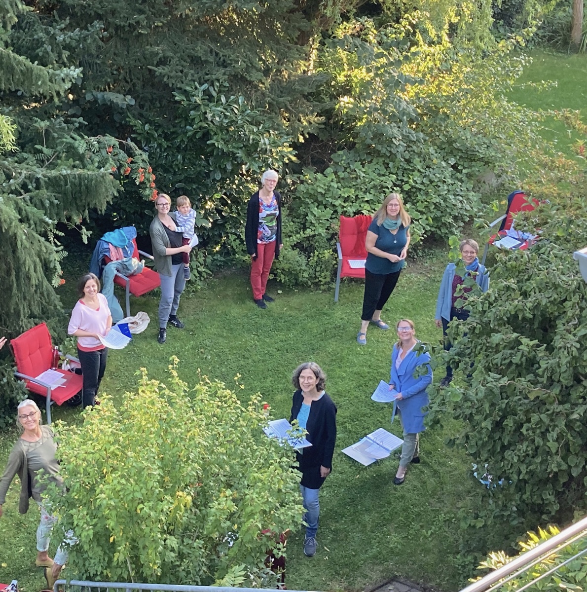 Gartenprobe in der Pandemiezeit 2